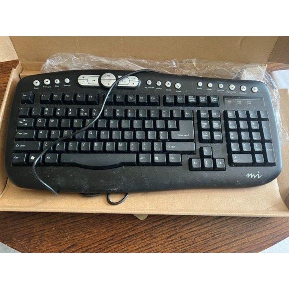 Micro Innovations Internet Elite Keyboard KB565BL Spill Resistant
